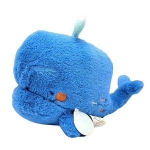 Baby Dumpling whale plush blue 12" wind up music You Are My Sunshine WORKS